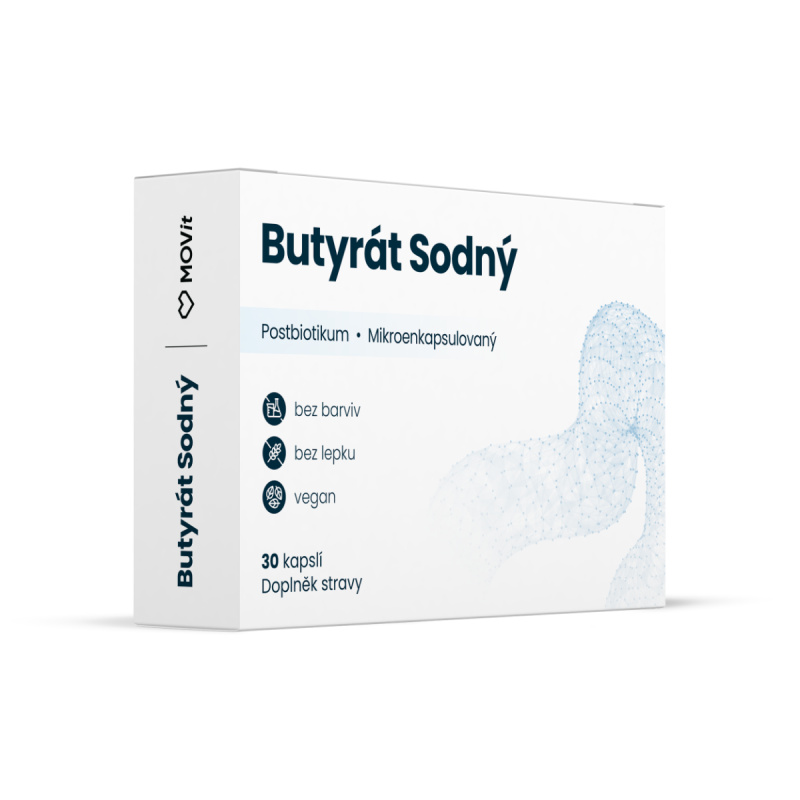 MOVit Butyrát sodný Postbiotikum cps.30