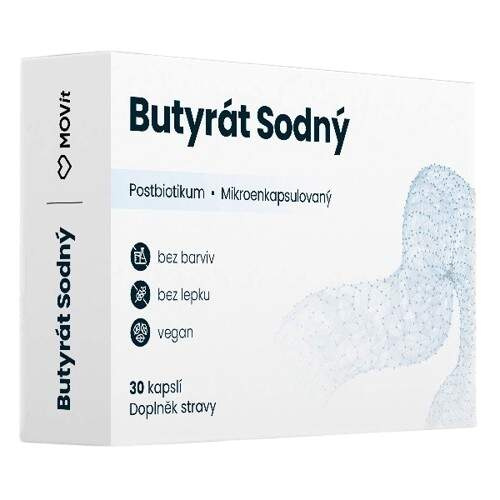 MOVit Butyrát sodný Postbiotikum cps.30