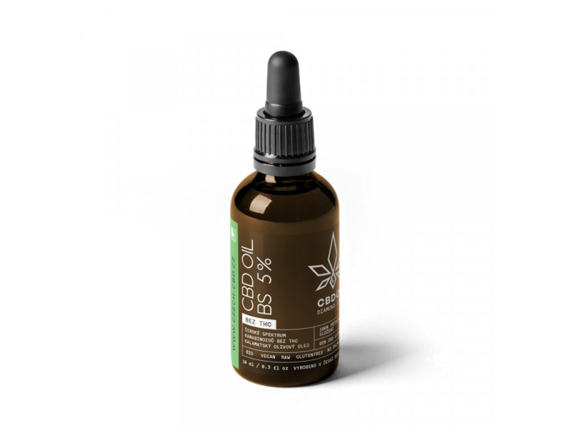 CZECHCBD CBD Olivový olej 5% broadspectrum, 10 ml