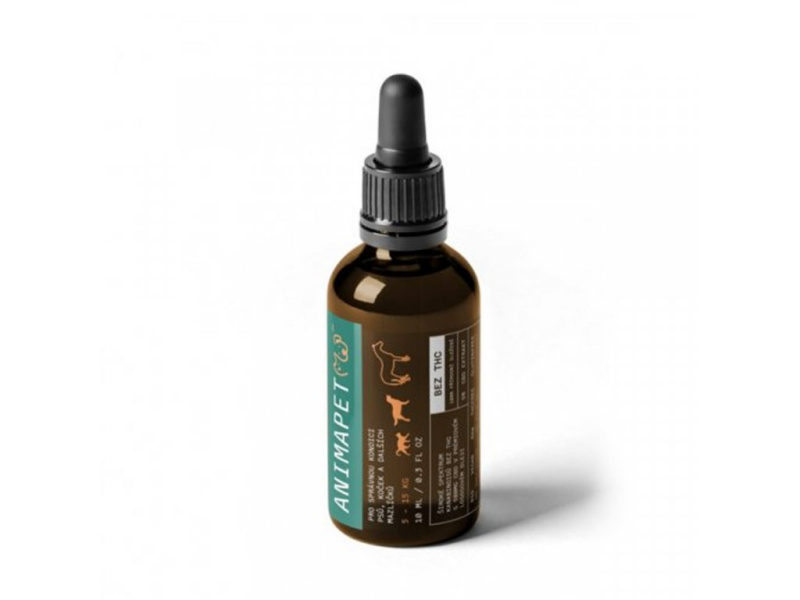 CZECHCBD CBD Animapet lososový olej 5% pro psy, 10 ml