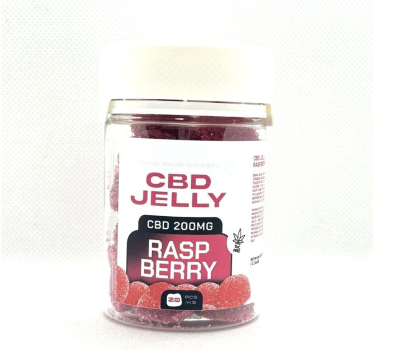 CZECHCBD CBD Jelly 200 mg - malina, 20 ks