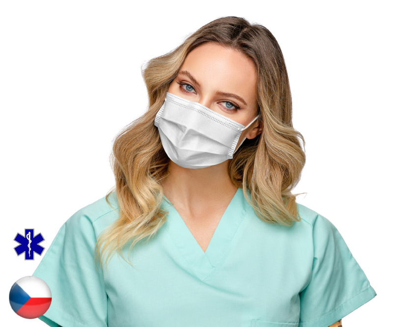 Batist Medical 50x České chirurgické roušky IIR ochrana 98%-  2,90 Kč/ks