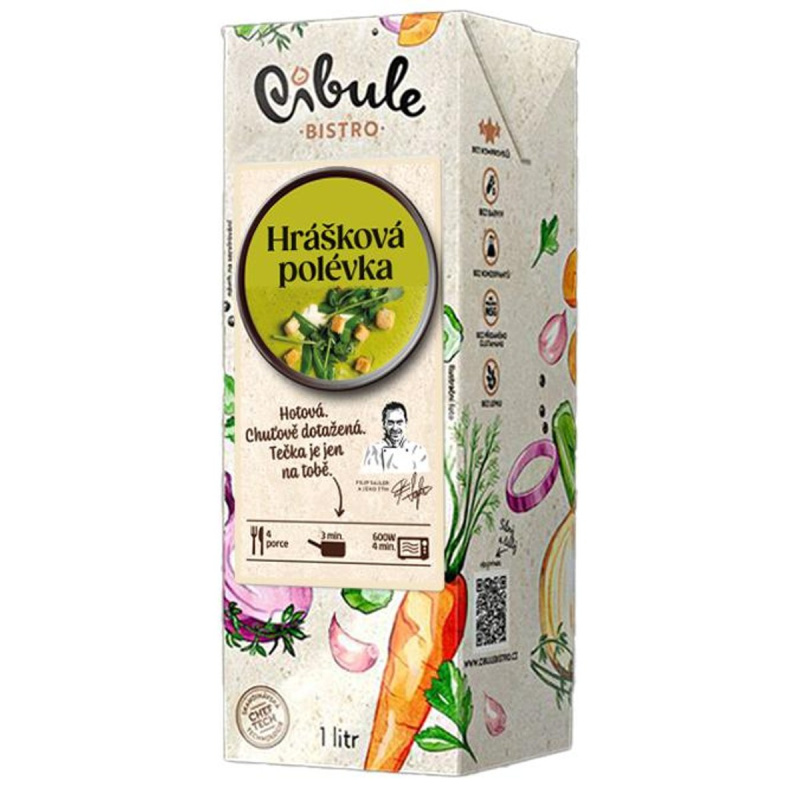 Cibule Bistro Hrášková polévka