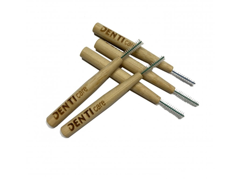 DentiCare Bambusové mezizubní kartáčky, vel. 0,4-08 mm, 8ks Velikost: 0,6 mm
