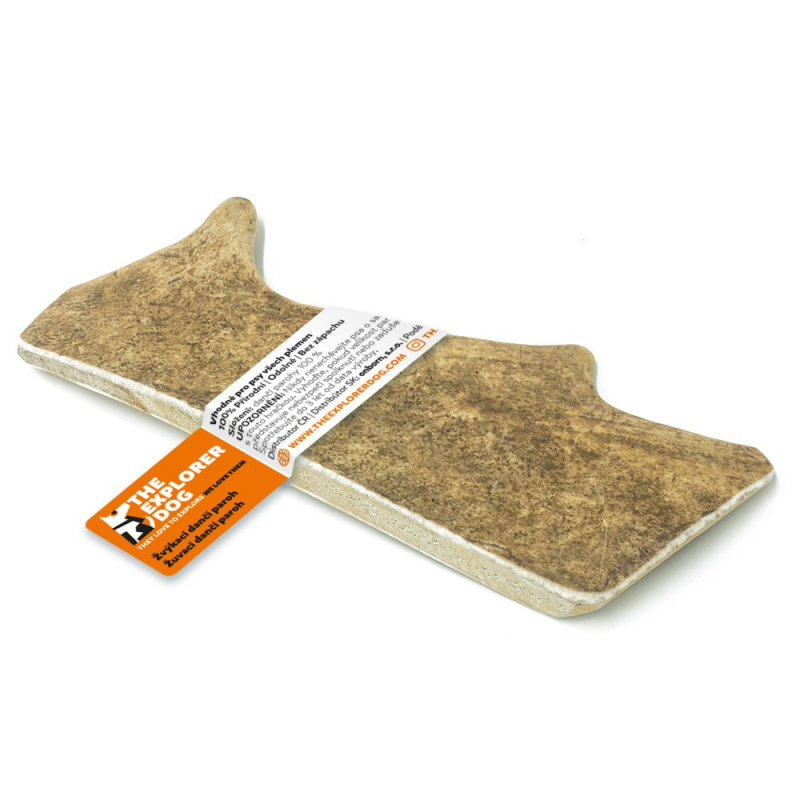 EXPLORER DOG Žvýkací daňčí paroh tvrdý pro psy, Velikost: L