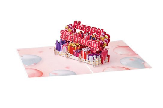 3D přání Happy Birthday -  Autor Neuveden