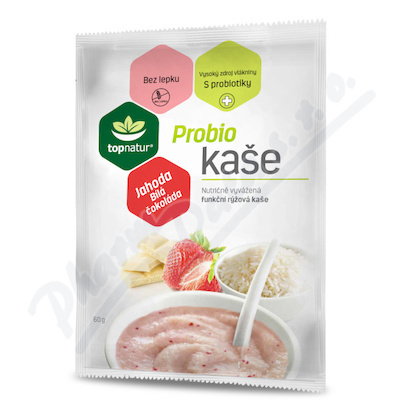 TOPNATUR Probio kaše jahoda a bílá čokoláda 60 g