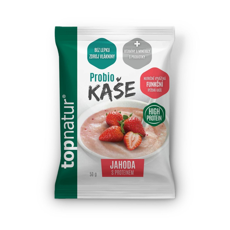 TOPNATUR Probio kaše jahoda protein 50 g
