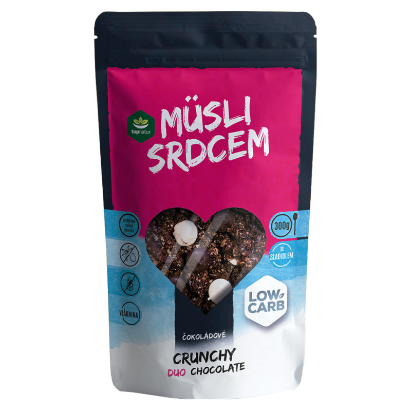Topnatur LOW CARB Müsli čokoládové, 300 g