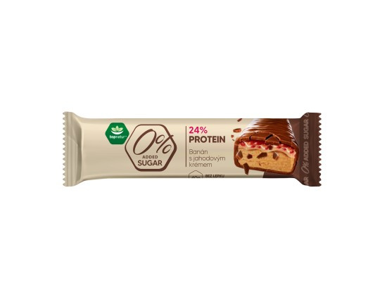 TOPNATUR Tyčinka proteinová banán s jahodovým krémem 40 g