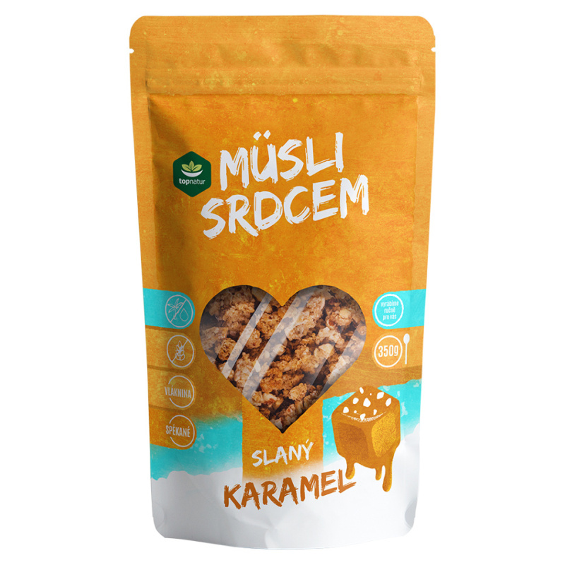 Topnatur Müsli srdcem Slaný karamel, 350 g