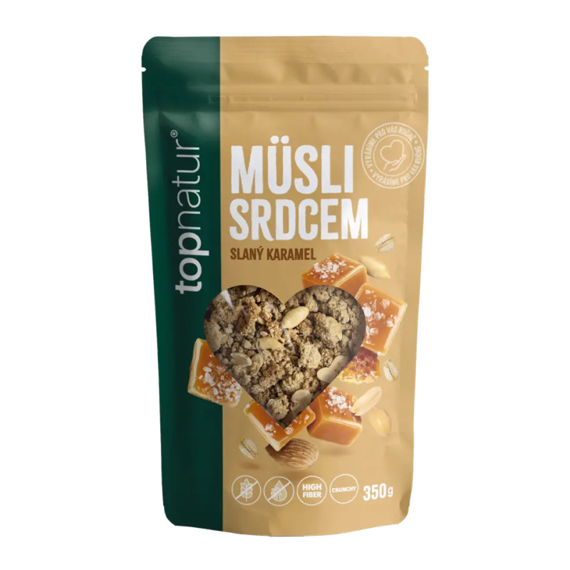 Topnatur Müsli srdcem Slaný karamel, 350 g