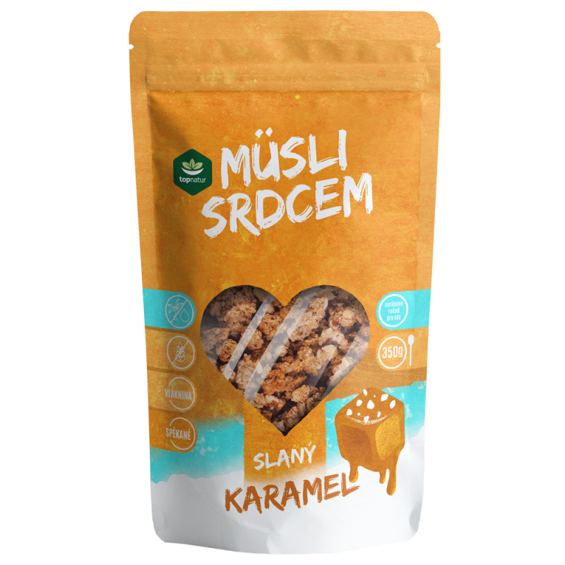 Topnatur Müsli srdcem Slaný karamel, 350 g