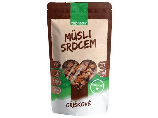 TOPNATUR Müsli srdcem oříškové 350 g