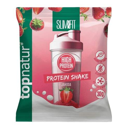 TOPNATUR Slim&Fit shake jahoda bez lepku 30 g