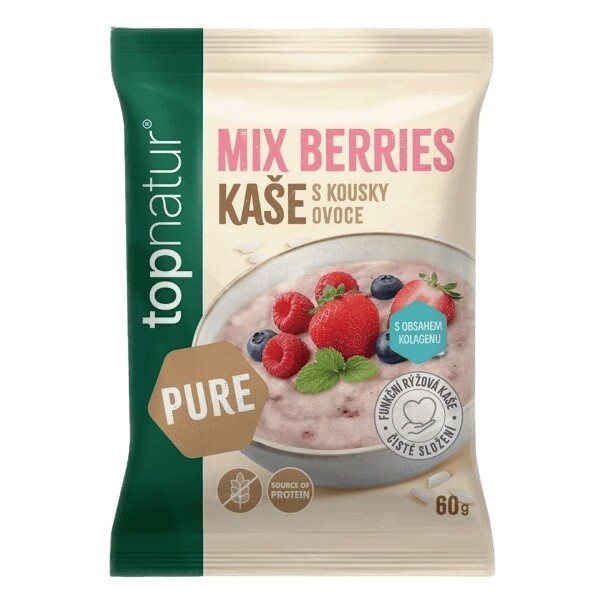 Topnatur Pure rýžová kaše mix berries 60g