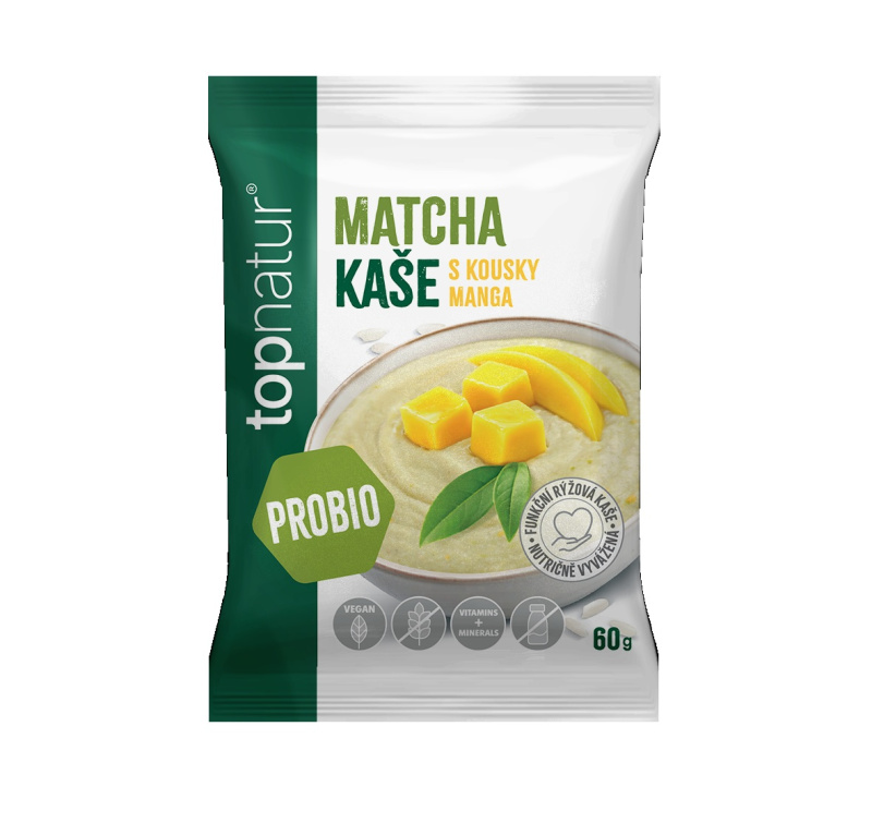 TOPNATUR Probio kaše matcha s mangem 60 g
