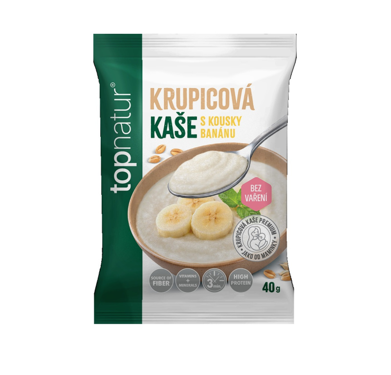 TOPNATUR Krupicová kaše banán 40 g