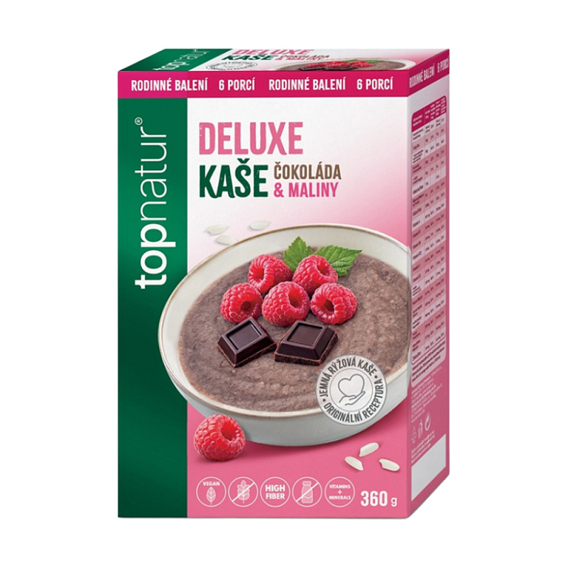 TOPNATUR Deluxe kaše čokoláda & malina 360 g