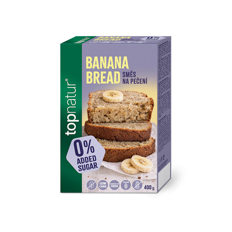 TOPNATUR No added sugar směs na banánový chlebík 400 g