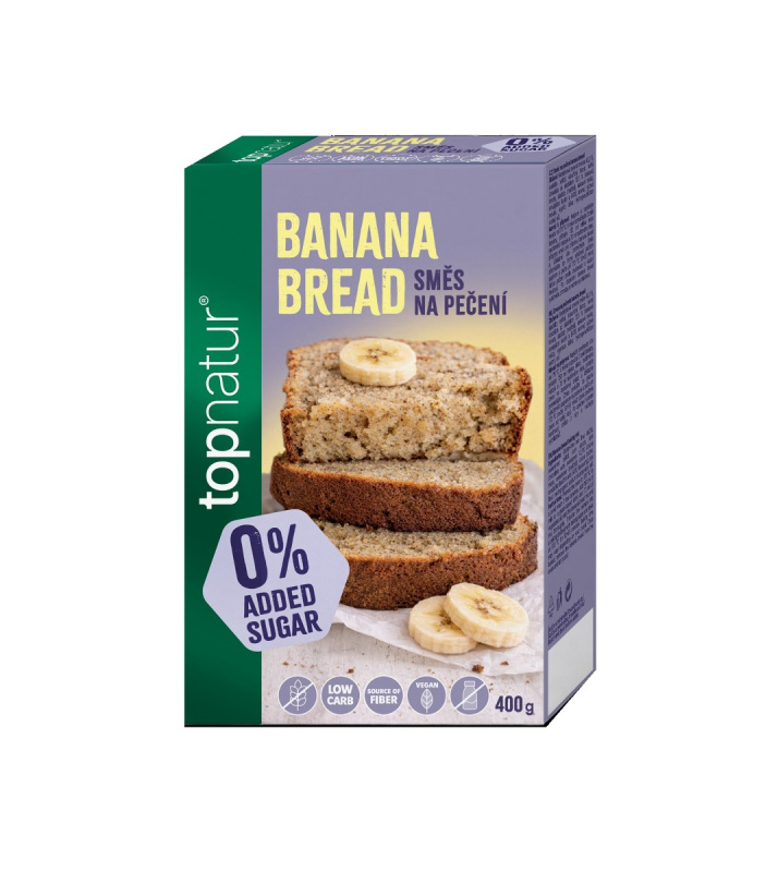 TOPNATUR No added sugar směs na banánový chlebík 400 g