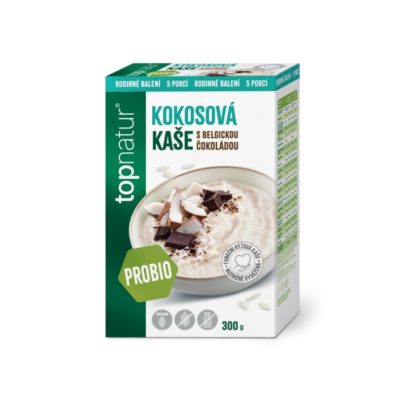 TOPNATUR Probio kaše kokos s belgickou čokoládou XXL 300 g