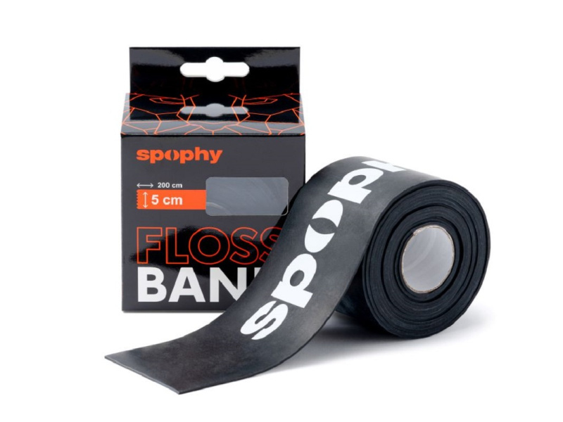 SPOPHY Flossband black flossband 5 cm x 2 m