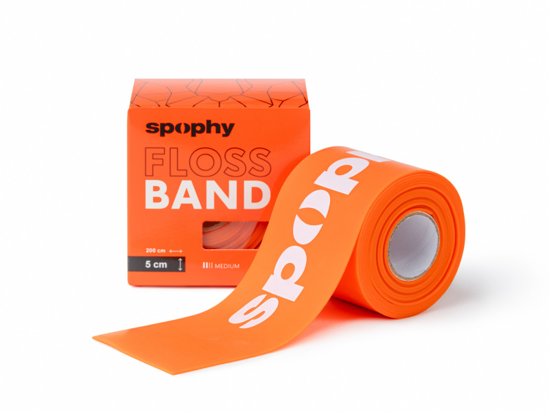 SPOPHY Flossband orange flossband 5 cm x 2 m