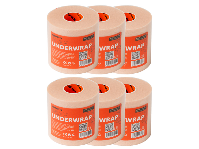 Spophy Foam Underwrap Beige, podtejpovací molitanová páska béžová 7cm x 27 m, 6 ks