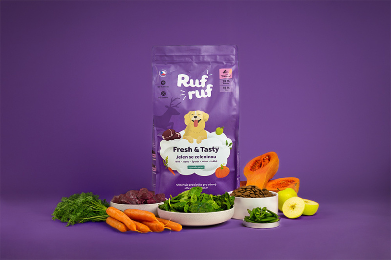 Rufruf Jelení se zeleninou a probiotiky 2 kg