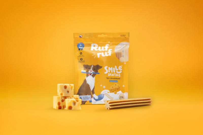 Rufruf Smile Dentals Sýr s brusinkami 10 balení