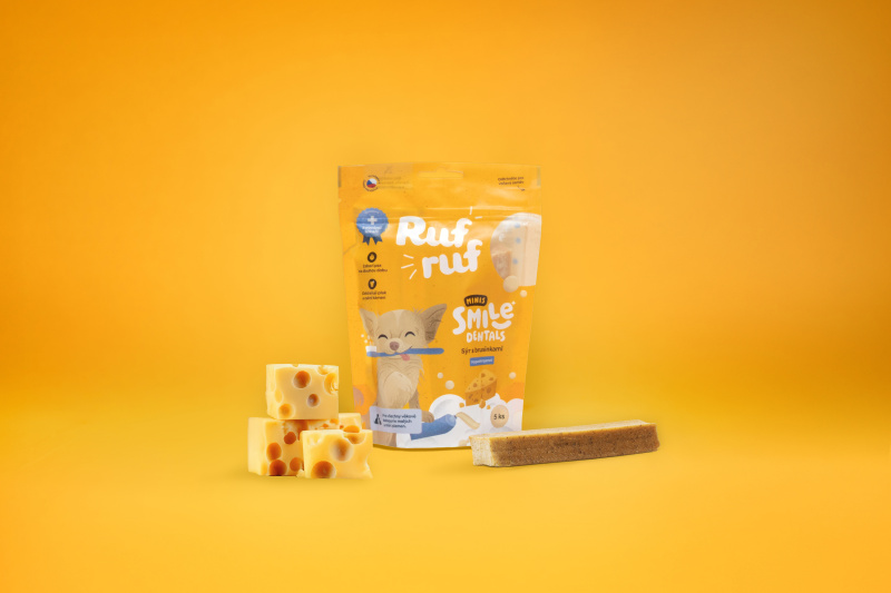 Rufruf Smile Dentals Sýr s brusinkami – Minis 10 balení