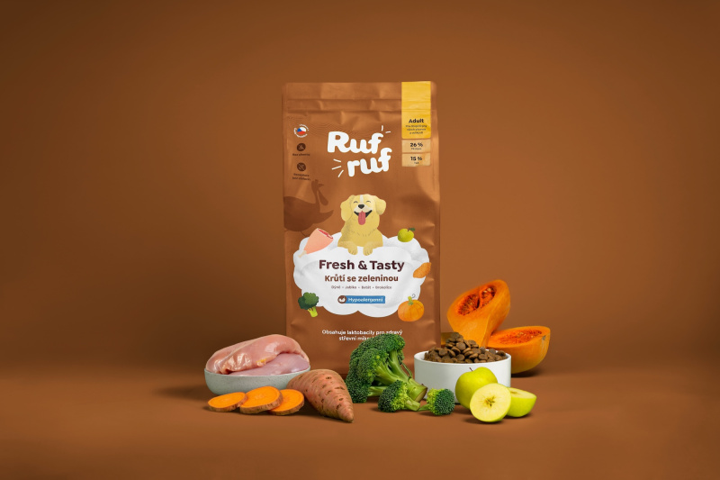 Rufruf Krůta se zeleninou a probiotiky  Vzorek (100g)