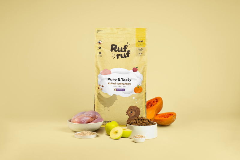 Rufruf Kuřecí s pohankou a probiotiky Vzorek (100g)