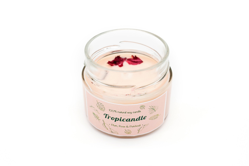 Tropikalia Tropicandle - PLUM, ROSE & PATCHOULI