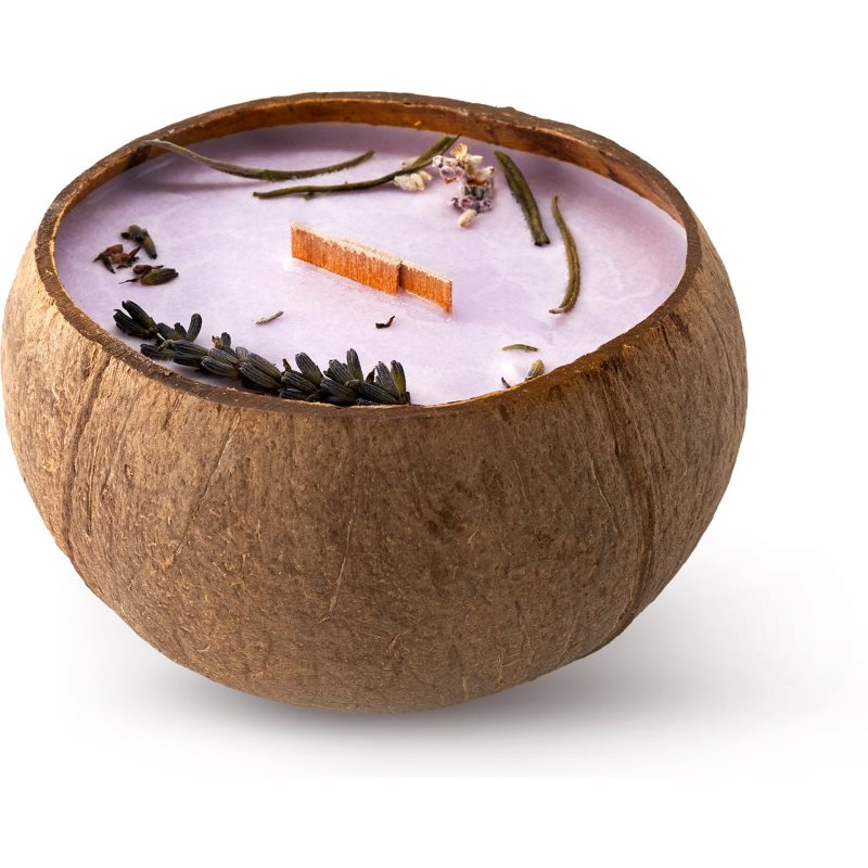 Tropikalia VEGANSKÁ SVÍČKA V KOKOSU Vůně: LAVENDER