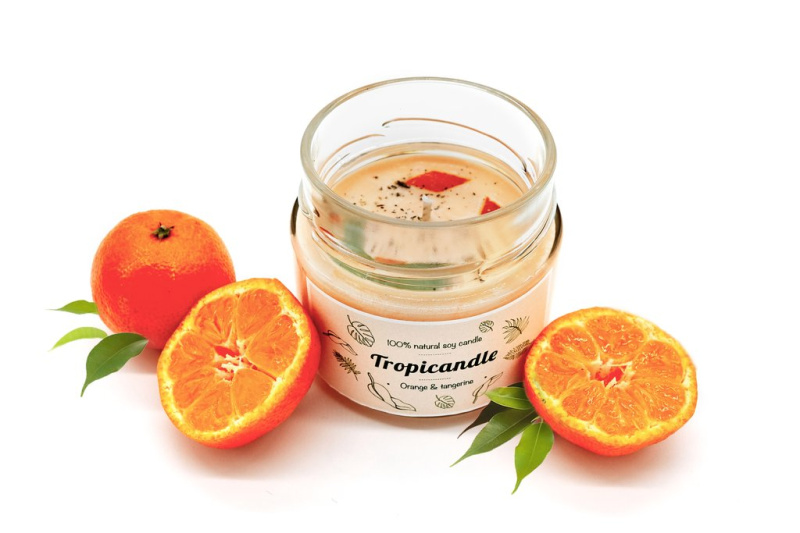 Tropikalia TROPICANDLE - ORANGE & TANGERINE