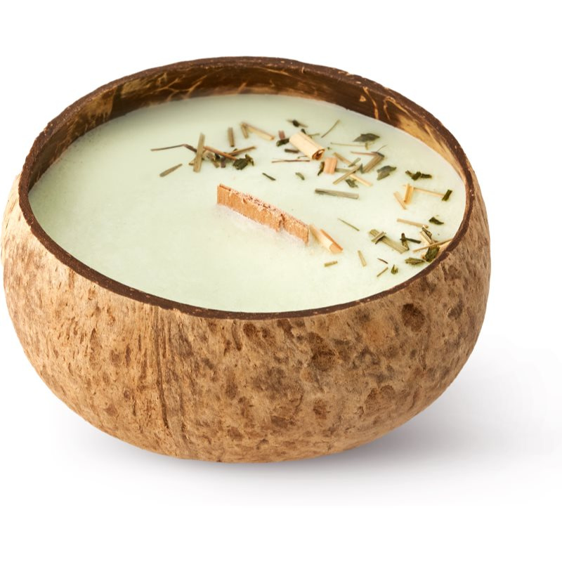 Tropikalia VEGANSKÁ SVÍČKA V KOKOSU Vůně: LEMONGRASS & GINGER