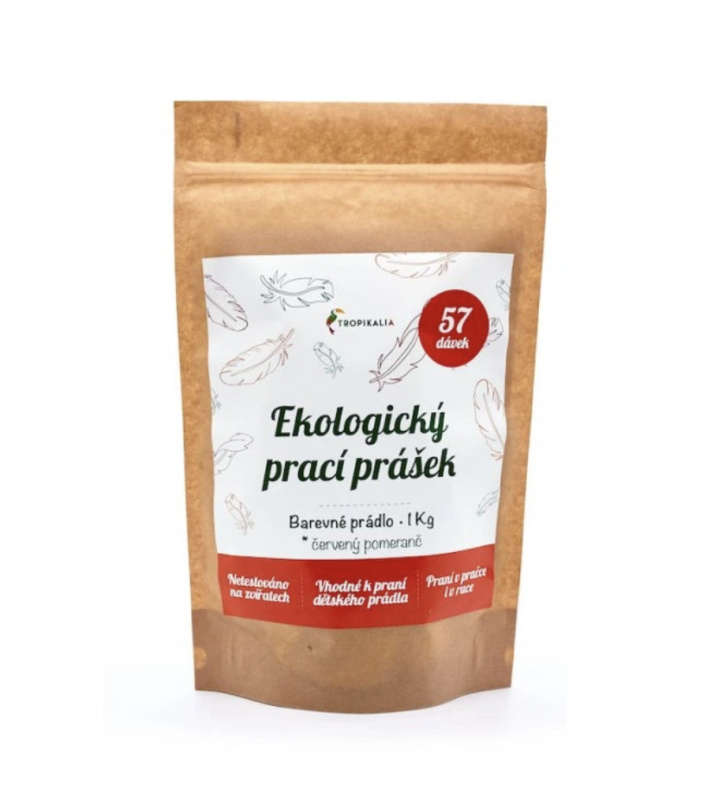 Tropikalia Ekologický prací prášek Barevné prádlo s vůní pomeranče, 1 kg
