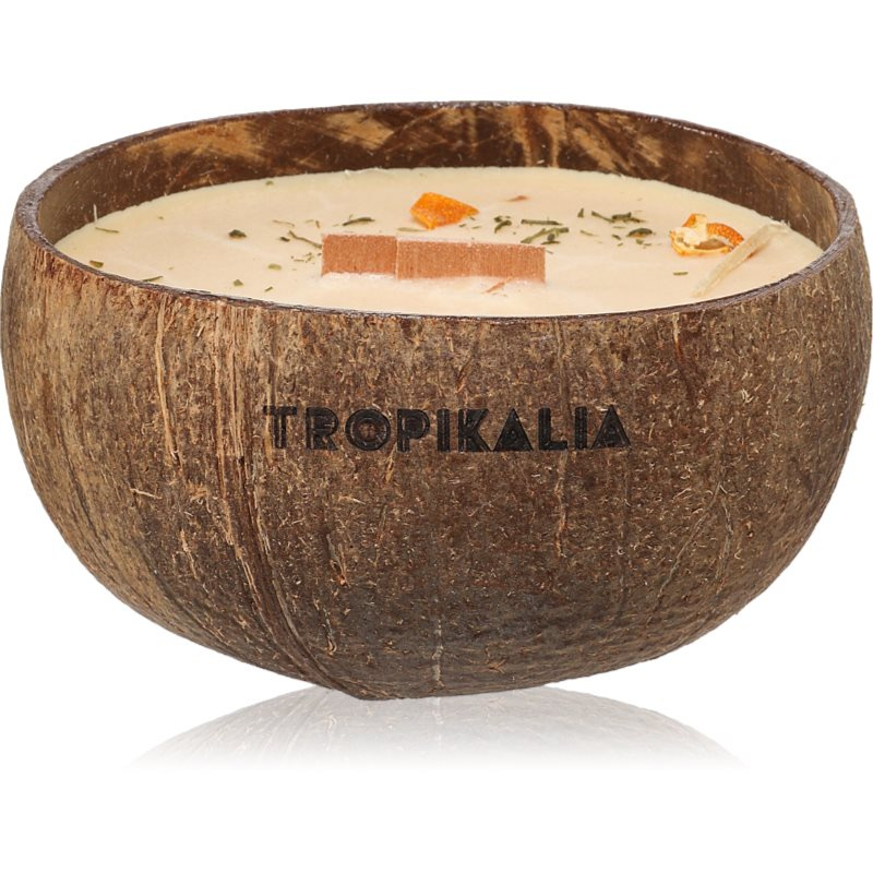 Tropicandle Sandalwood & Tangerine vonná svíčka s dřevěným knotem 350 ml