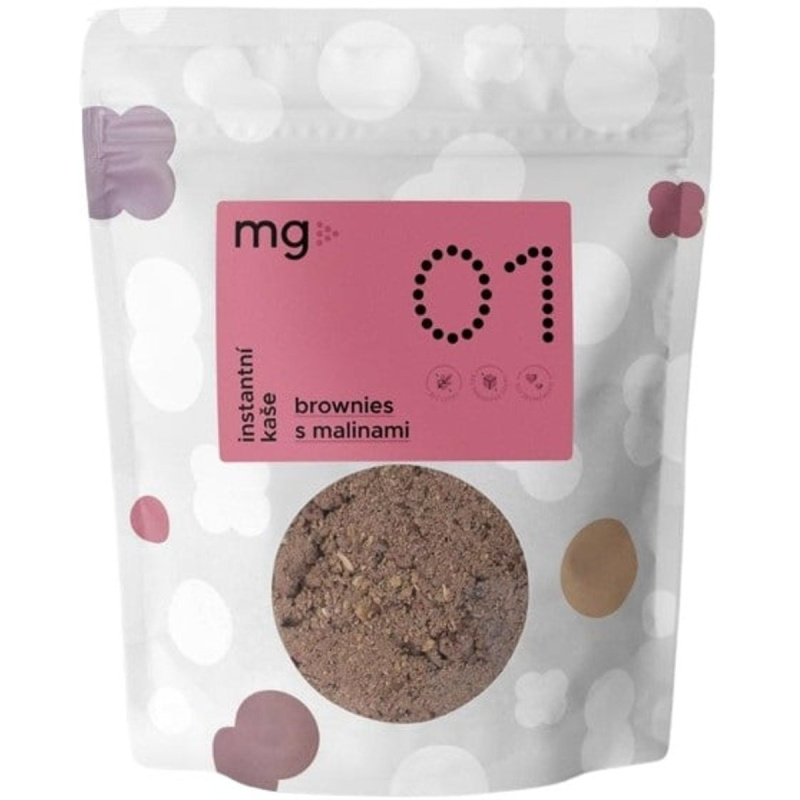 MG Instantní ovesná kaše 01 Brownies s malinami
