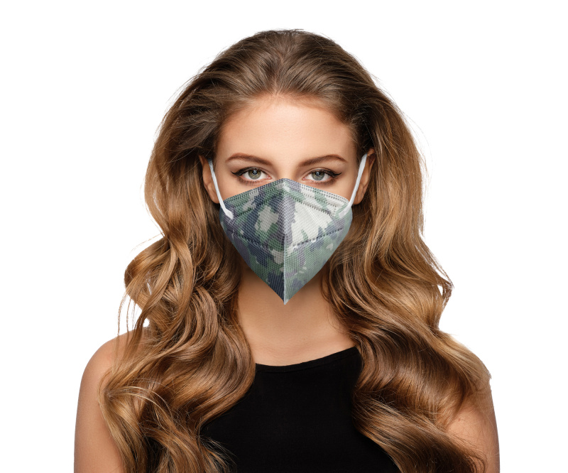 DAMA TRADE s.r.o. 10x Český respirátor FFP2 - Maskáč