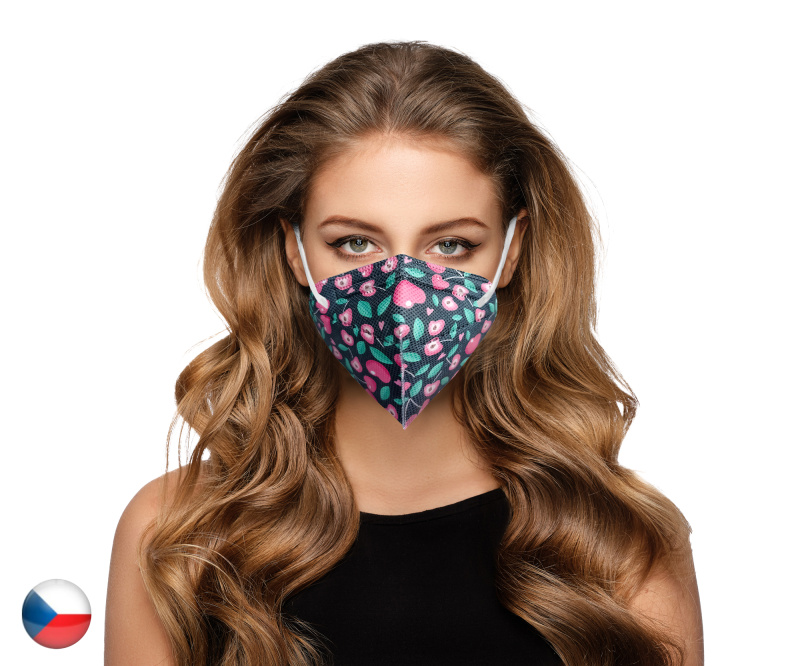 DAMA TRADE s.r.o. 10x Český respirátor FFP2 - Třešně