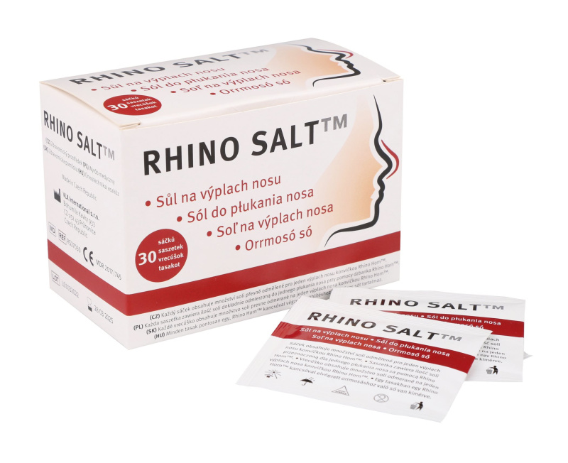 Rhino Horn Rhino Salt – sůl na výplach nosu – 30 sáčků