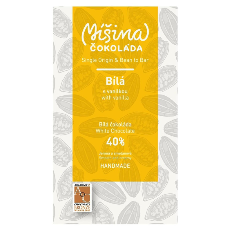 Míšina čokoláda Bílá čokoláda 40 % s vanilkou
