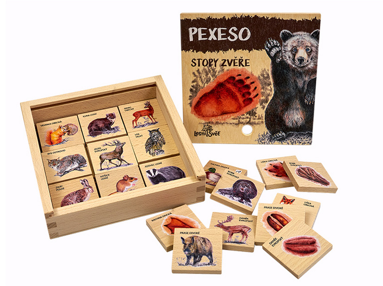 Pexeso klasické - po stopách zvěře