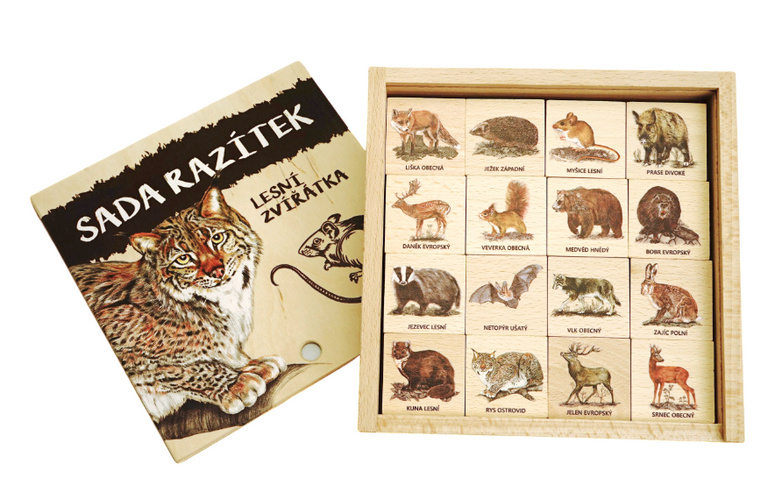 Razítka - lesní zvířátka - CZ