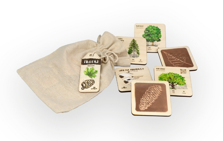 Mini frotáž dřeviny