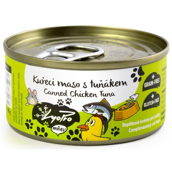 Lyopro mňau konz. Kuřecí maso s tuňákem 85g