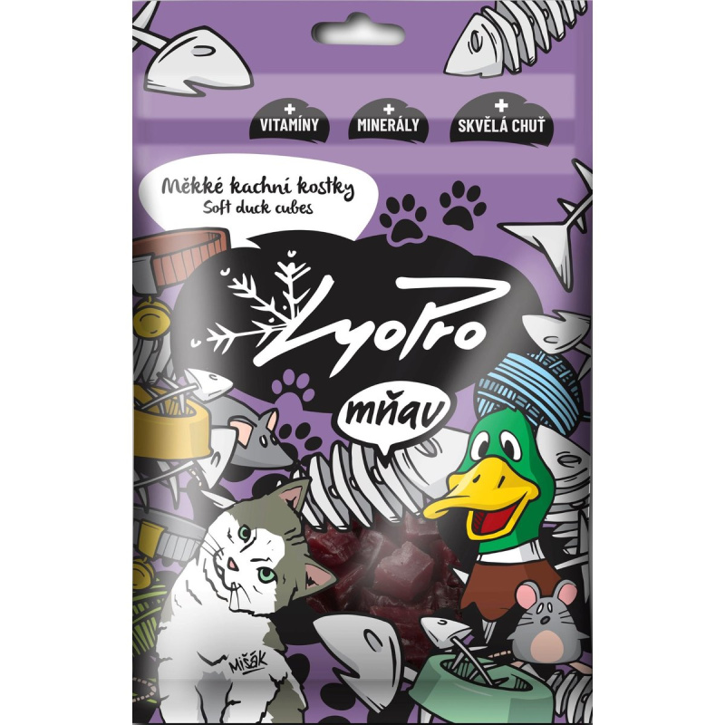 Lyopro Měkké kachní kostky pro kočky
